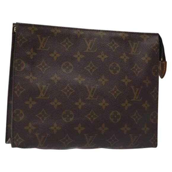 Share LOUIS VUITTON Monogram Poche Toilette 26 Pouch M47542 LV Auth - Picture 12 of 15